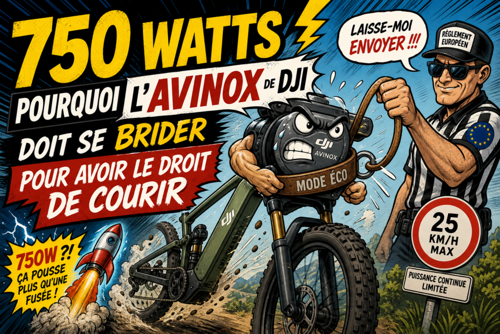 750 watts pourquoi l’Avinox de DJI doit se brider pour avoir le droit de courir