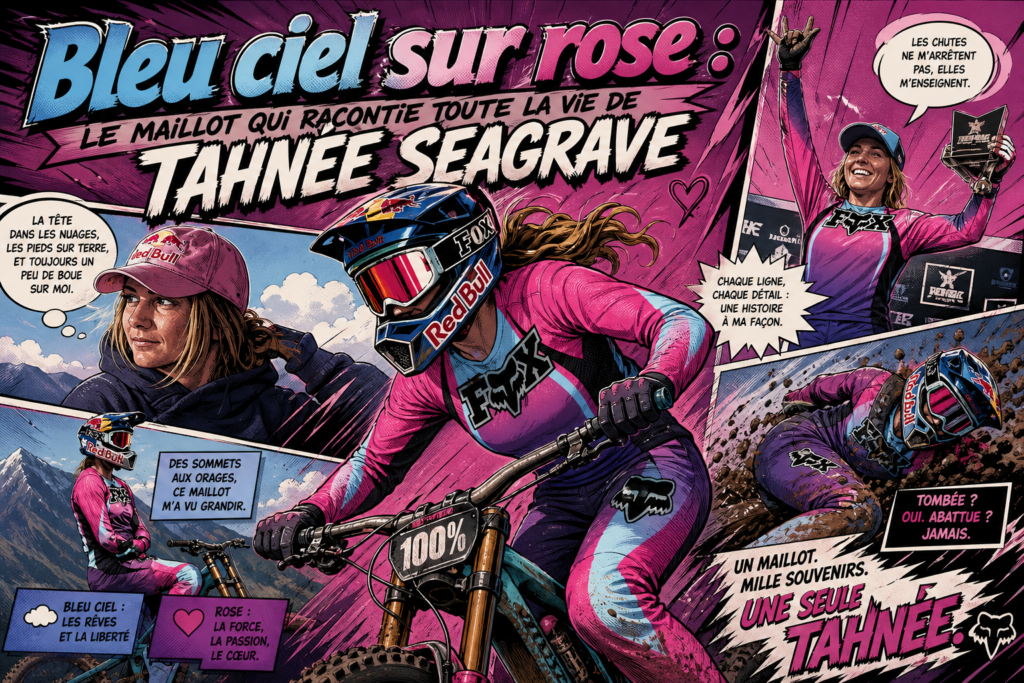 Bleu ciel sur rose le maillot qui raconte toute la vie de Tahnée Seagrave